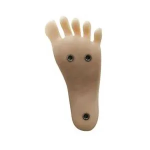 Avec trois vis sous les pieds