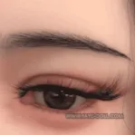 Sourcils implantés