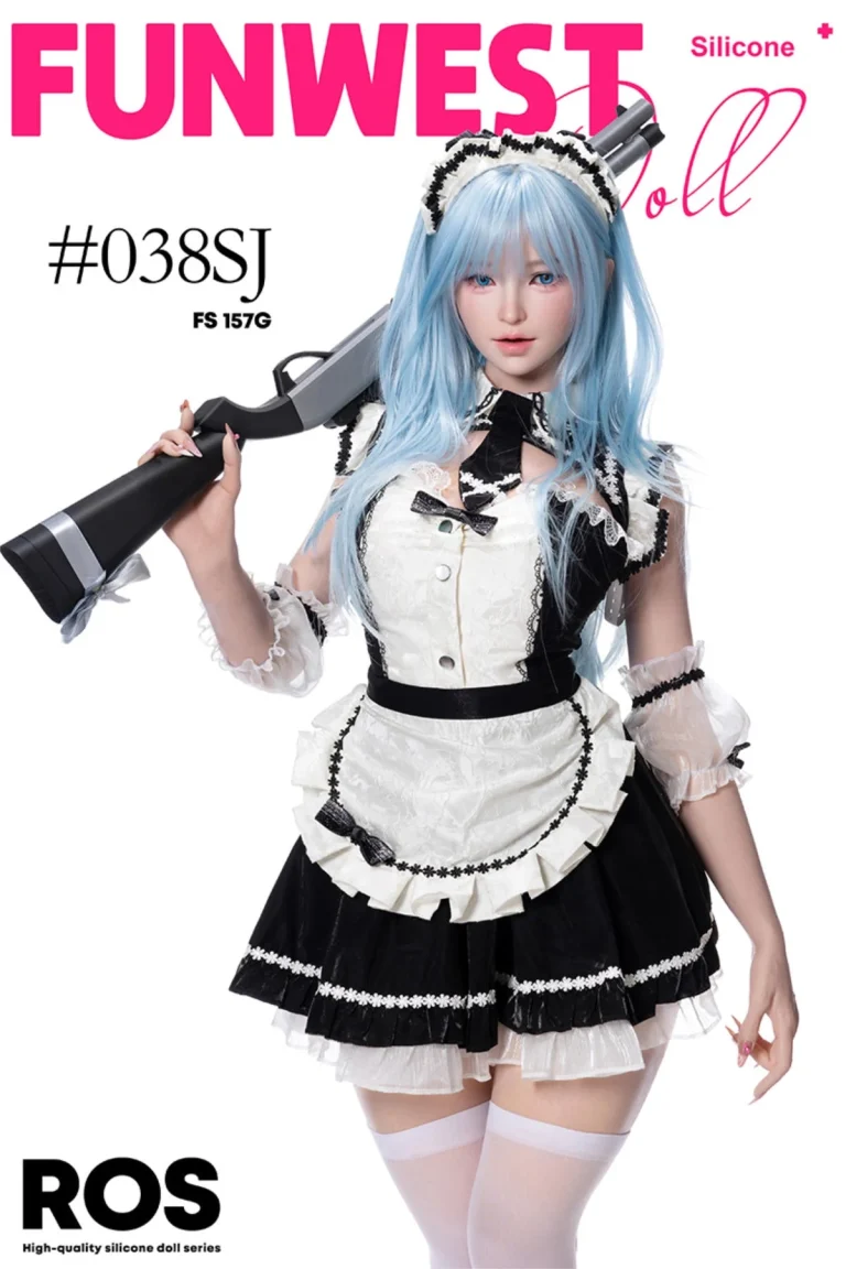 FunWest Doll 157 cm bonnet G silicone – blanc Alice (Real peau texture)