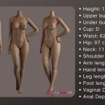 FunWest Doll 168 cm bonnet D silicone – European Sophiemina — vue 3