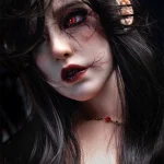 Irontech Doll 167 cm bonnet D silicone – Halloween Eileen — vue 1