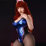 Orange In Doll 165 cm bonnet D silicone – Chiyo — vue 4